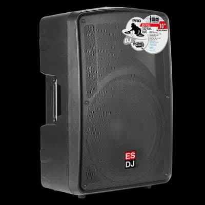 CAJA AMPLIFICADA 10 PULG., 200W RMS, 1 MIC 1/4 Y XLR, BASS & TREBLE, ENTRADA DE LINEA 3.5, XLR, RCA, SALIDA XLRS