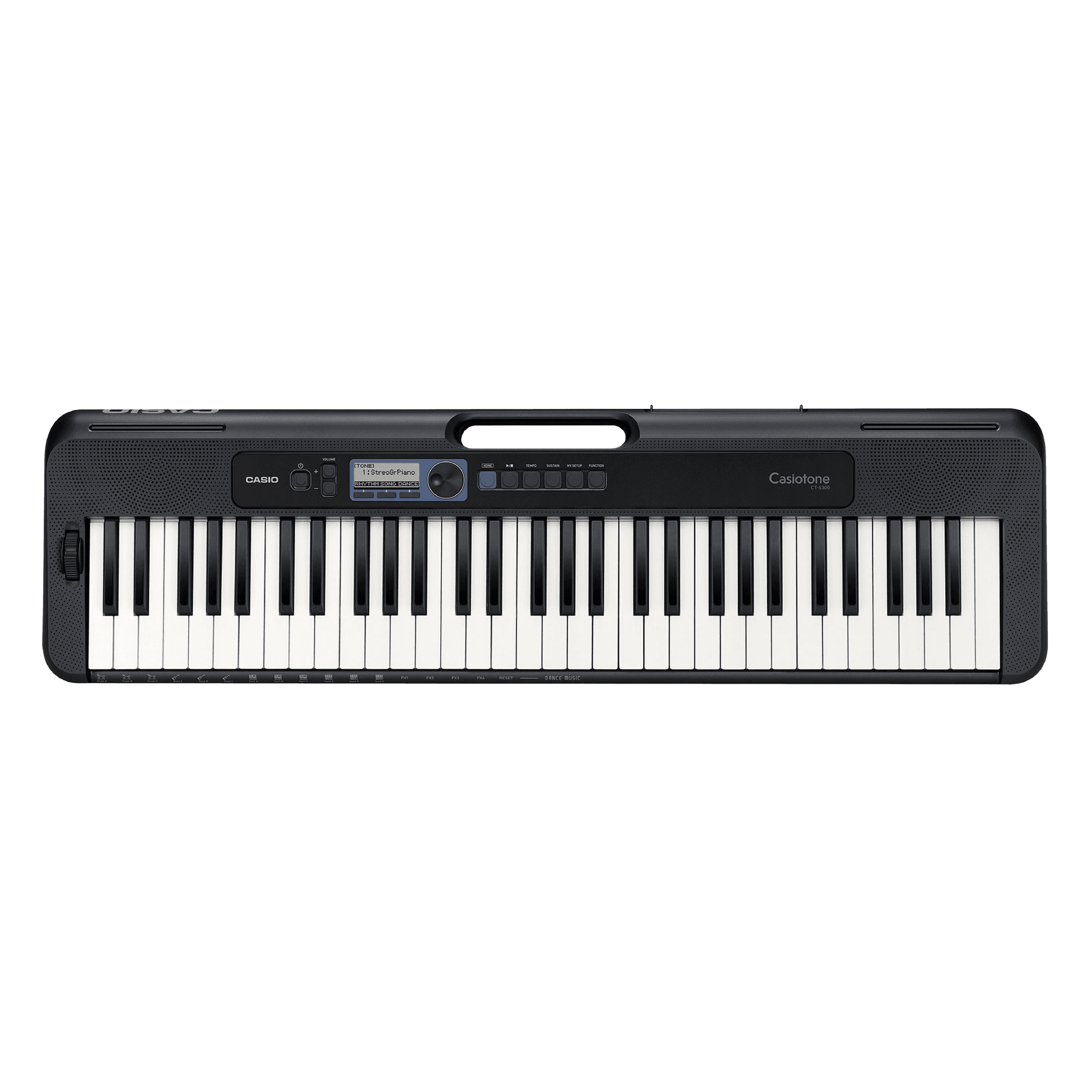 TECL 61 T RETROILUMINADAS, 400 TIMB, 77 RITM, POLIF 48, CONEC APP, USB MIDI, PANT LCD,  COLOR NEGRO - Imagen 1