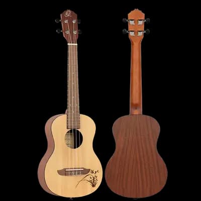 UKELELE TENOR  17", ACABADO SATINADO COLOR NATURAL, TAPA DE ABETO, FONDOS Y AROS DE SAPELI, DIAPASON Y PUENTE NOGAL