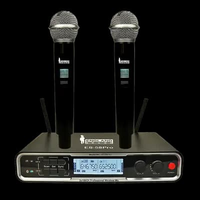 MICROFONO INALAMBRICO UHF DIVERSITY BT MULTIFRECUENCIA, 2 CANALES, DE MANO, CARCASA METALICA, INCLUYE MALETA