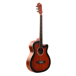 Guitarras Electroacústica CutaWay  , EQ-7545R (4 Bandas)  , Abeto -Tilo  , Color Rojo con Bordes Negros   , ENGLAND LEGENDS EL-GEL 03 RN