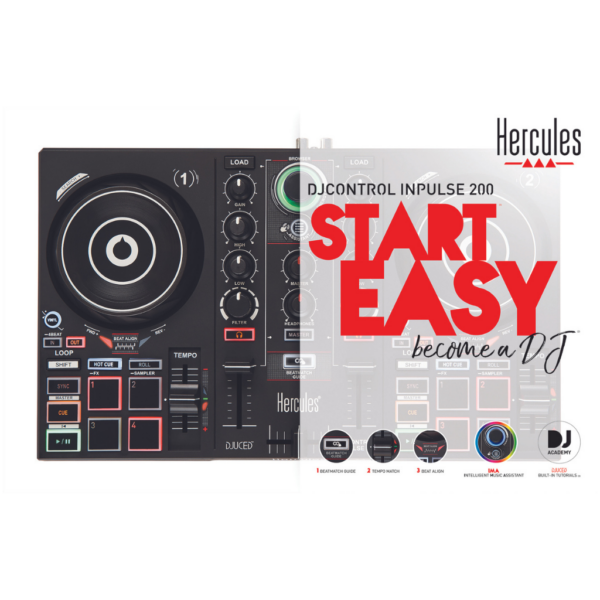 DJ Profesional Controlador DJUCED 4.0, HERCULES 4780882-INPULSE 200