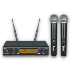 Micrófono Pro Inalámbrico UHF Doble Canal de Frecuencia Fija, ENGLAND SOUND SN-8002 803.85MHZ-799.25MHZ ES