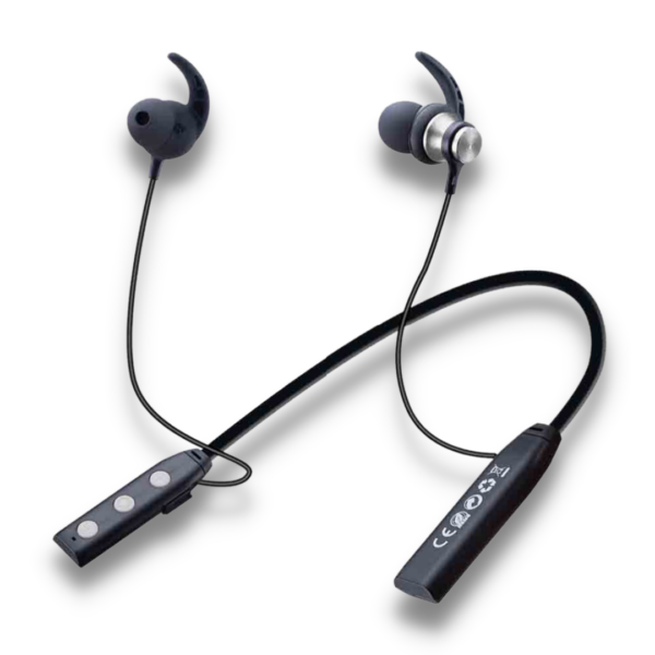 Audífono Bluetooth Estéreo Cuello Deportivo Magnéticos , MTK C4542 PLATEADO