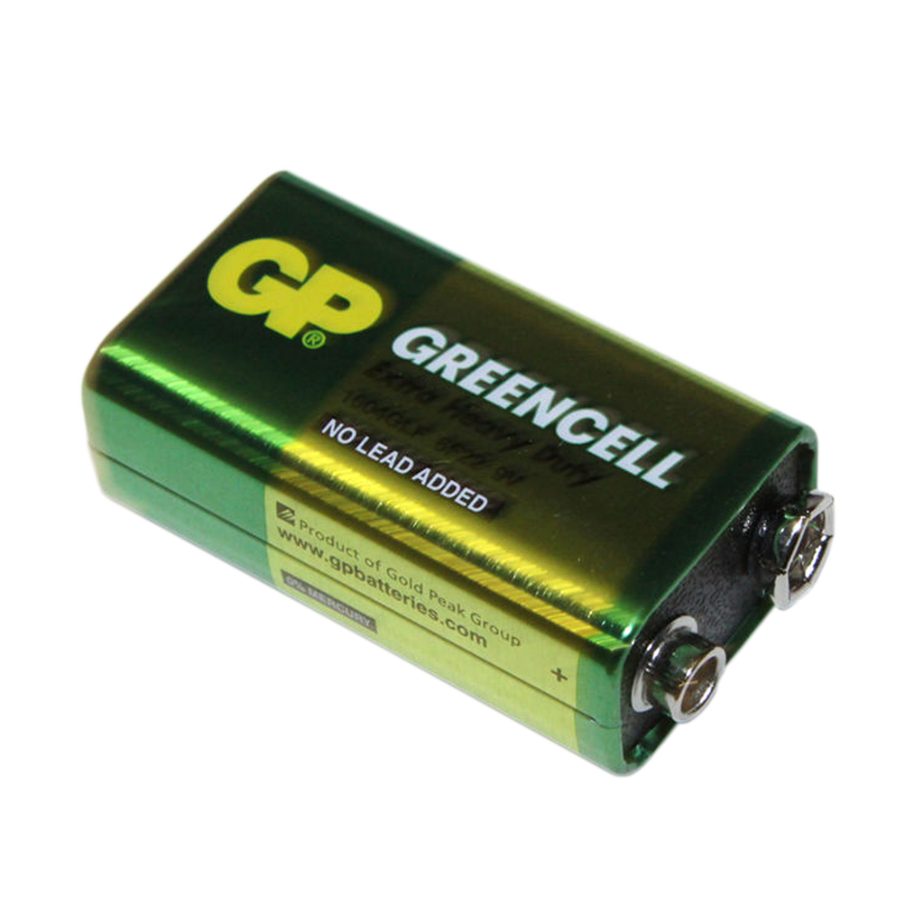Batería GP Greencell de 9V Zinc-Carbón - Guatemala