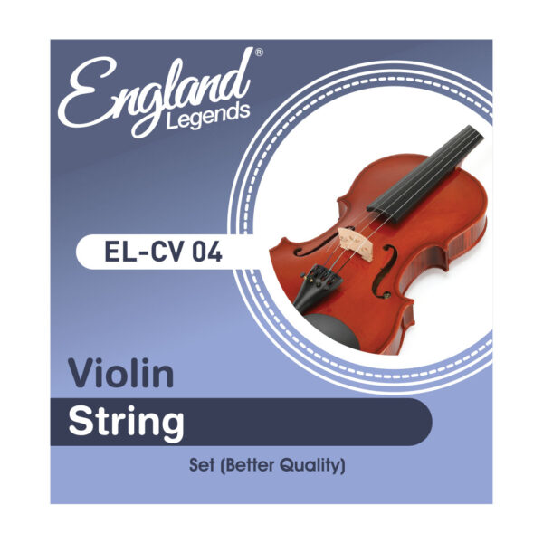 Cuerdas Para Violín, Color Plomo , ENGLAND LEGENDS EL-CV 04