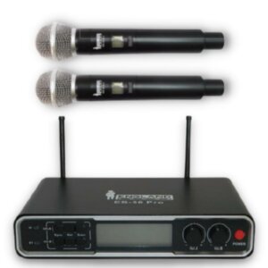 Microfono Pro Inalámbrico UHF Sistema de 2 canales , ENGLAND SOUND ES-58 PRO