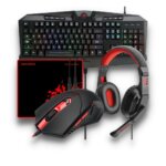 Kit Gaming Teclado RGB + Mouse 6D + Auricular + Mousepad REDRAGON S101-BA