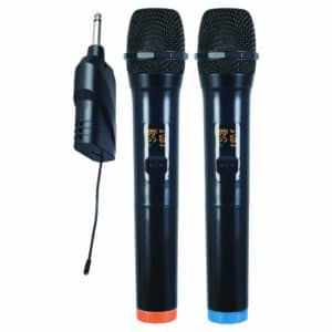 Micrófono pro Inalámbrico uhf Sistema de 2 CANALES.