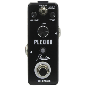 Pedal de Efecto Plexion/ Distorsión , Negro , ROWIN LEF-324