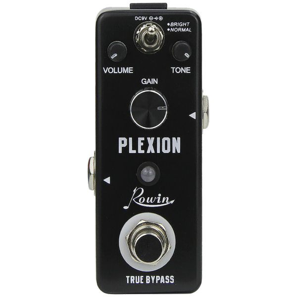 Pedal de Efecto Plexion/ Distorsión , Negro , ROWIN LEF-324