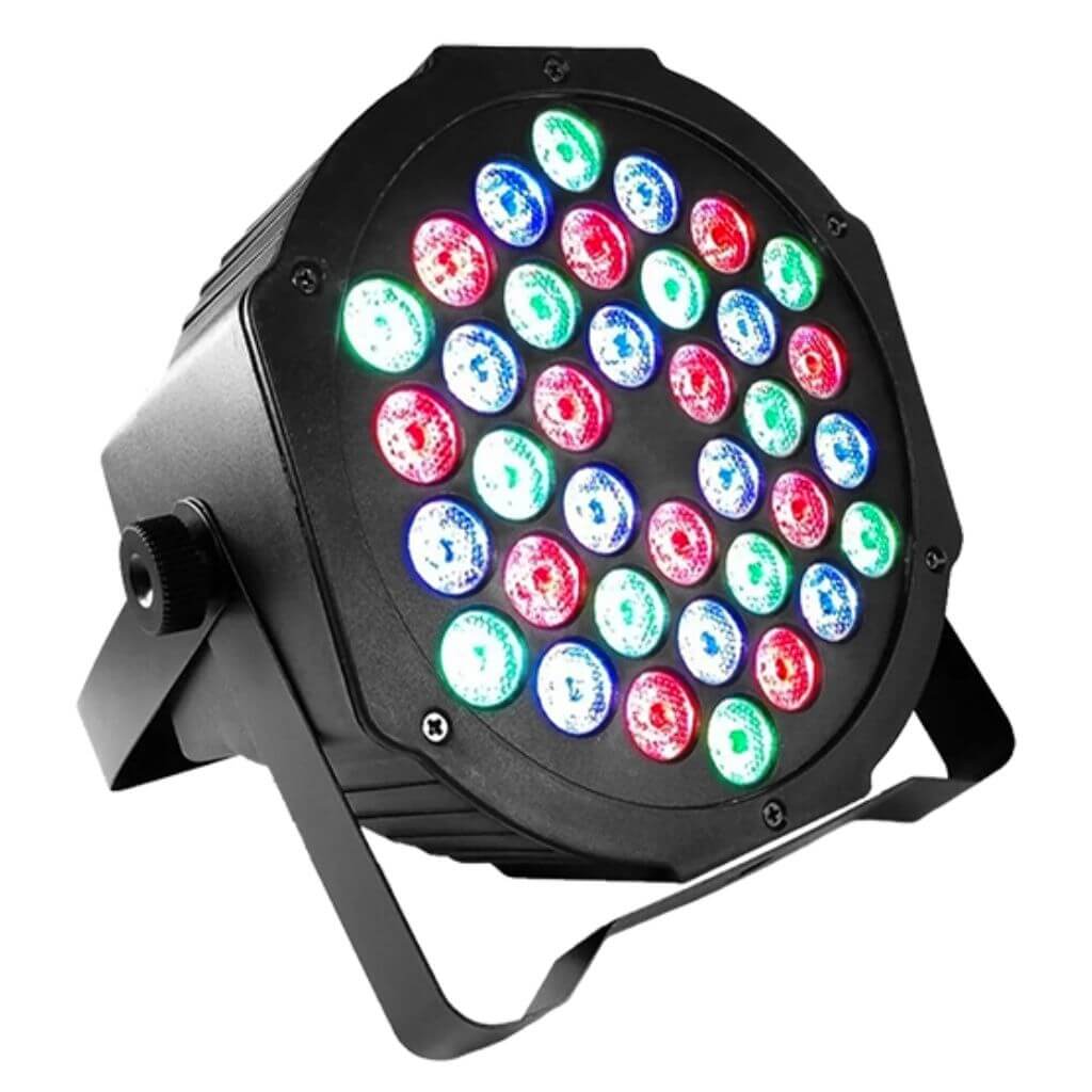 Luz tacho LED, RGB, 36LEDX1.5W, DMX-512, 8/9CH
