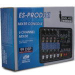 Consola de audio de 6 canales, Interfaz USB, Ecualizador de 7 bandas, England Sound, ES-PRODJ 6I