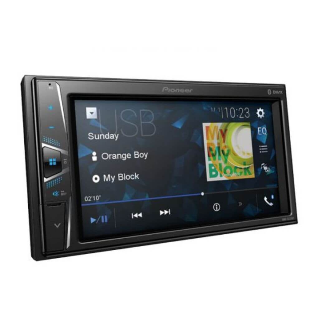 Radio para carro 6.2 pulg, con multimedia Bluetooth. Conectividad compatible con iOS y Android. DMH-G225BT